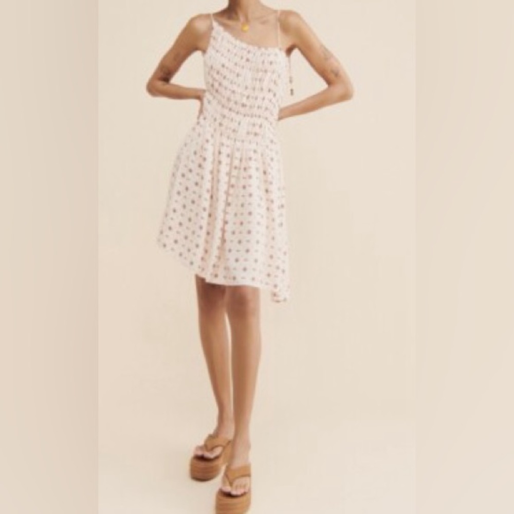 Free People Clementina Sleeveless Mini Dress in Ivory Combo Floral Print - Picture 5 of 8